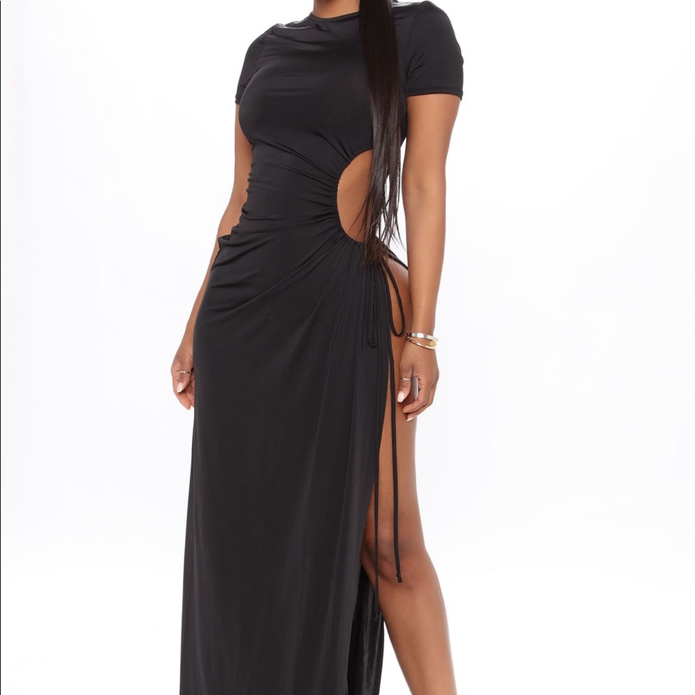 Sexy leg slit maxi dress